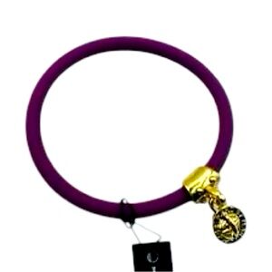 Marc by Marc Jacob’s Purple Silicone Bracelet with Charm